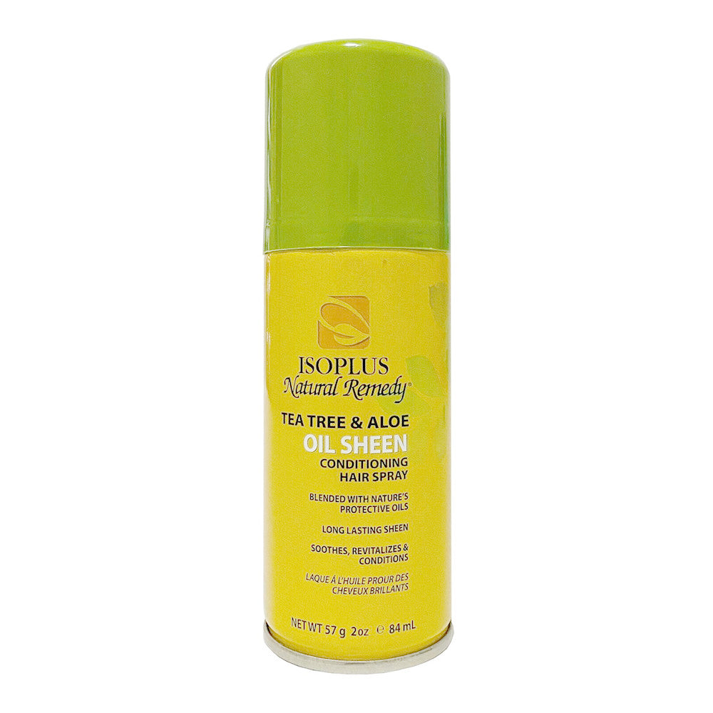 Isoplus Natural Remedy Oil Sheen Conditioning Hair Spray, 2 Oz